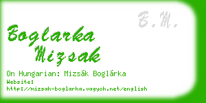 boglarka mizsak business card