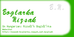 boglarka mizsak business card